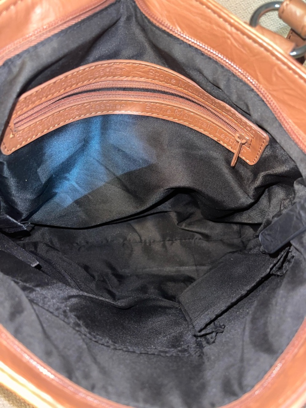 Stone Mountain Leather Shoulder bag - brown - Soft! - gently used! - Picture 10 of 12